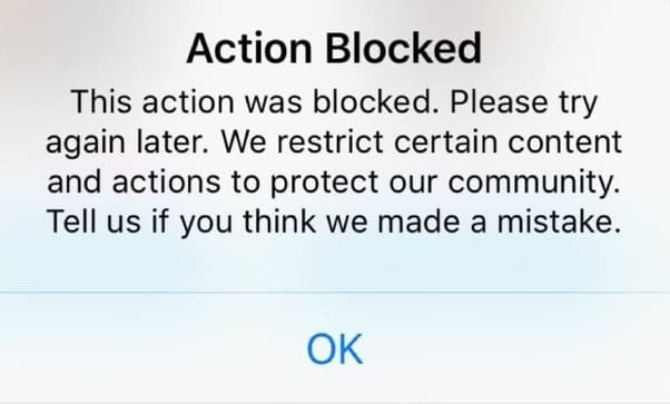 Action block without an expiration date