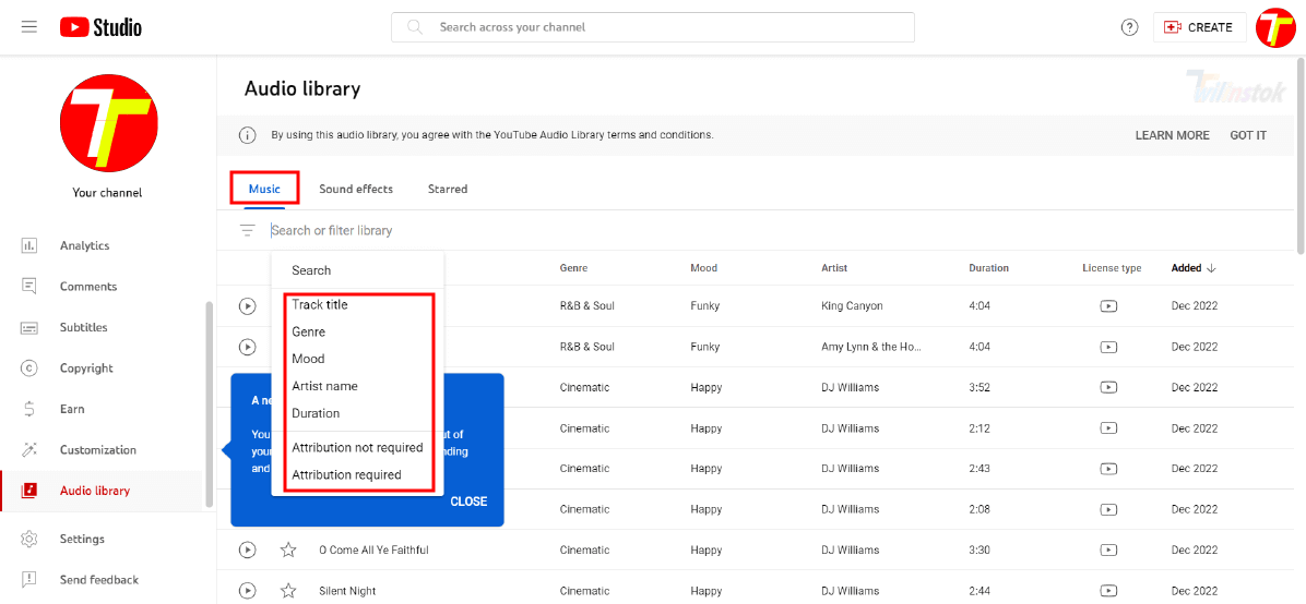 Audio Library – All you must need about YT audio lib [2023] -  Twilinstok