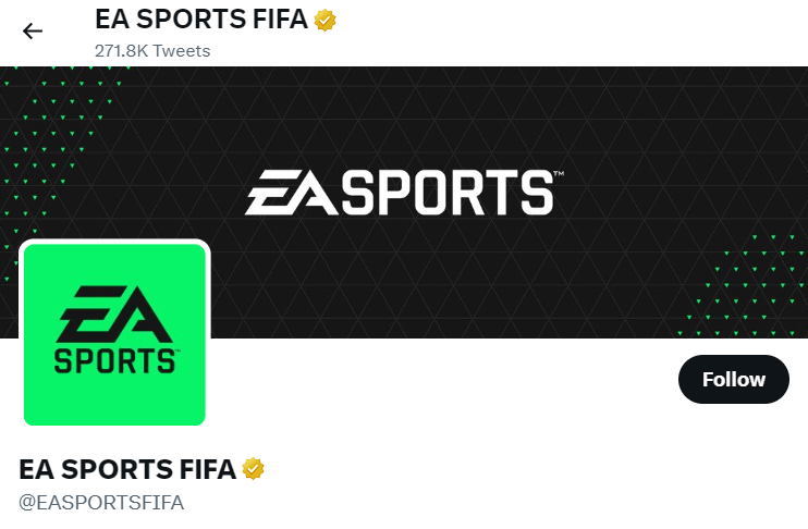 FIFA: Twitter gold checkmark
