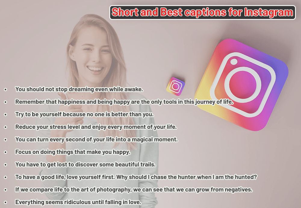 short and best captions for instagram
