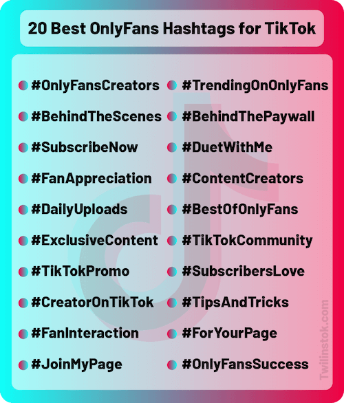 Best OnlyFans Hashtags for TikTok