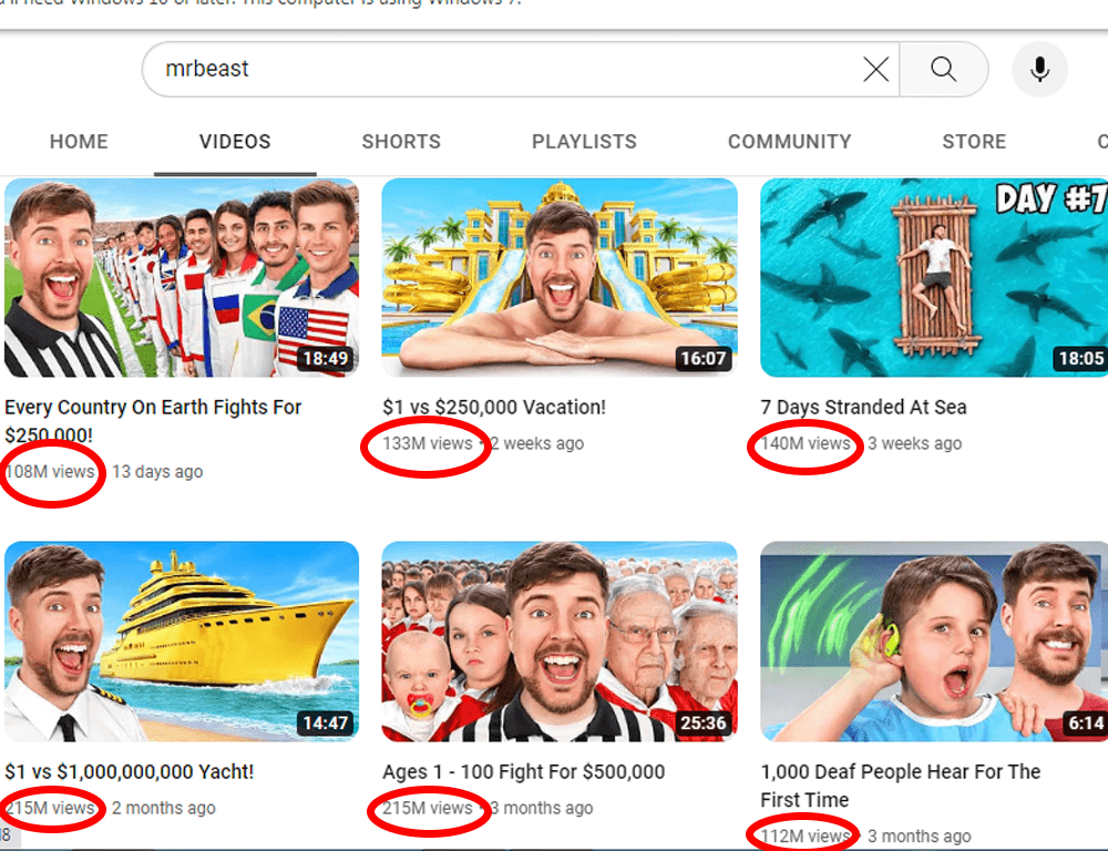 Mr. Beast YouTube Channel