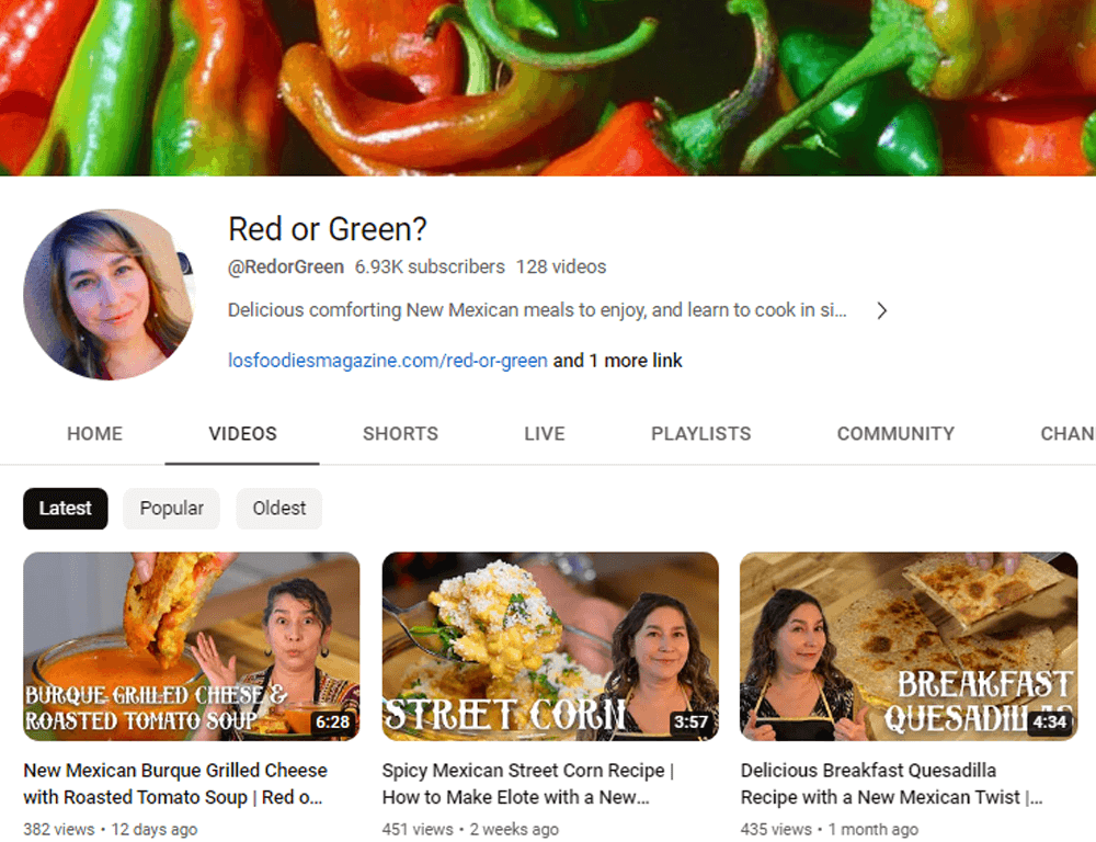 Red or Green YouTube Channel