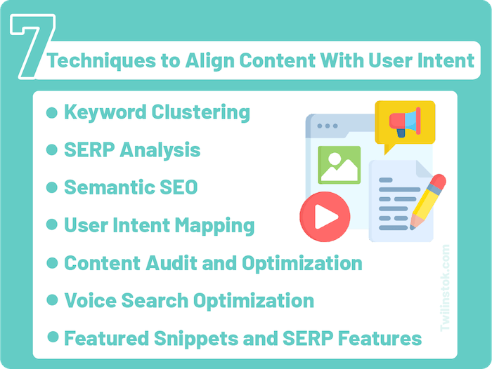 Techniques to Align Content With User Intent