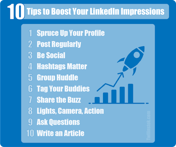 10 Tips to Boost Your LinkedIn Impressions