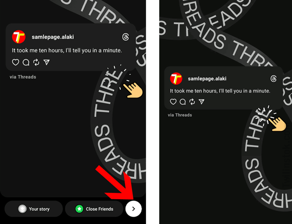 How to share a thread on Instagram