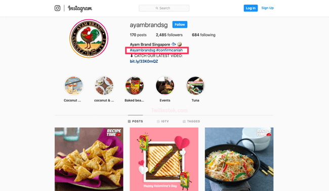 Use Hashtags in Your Bio